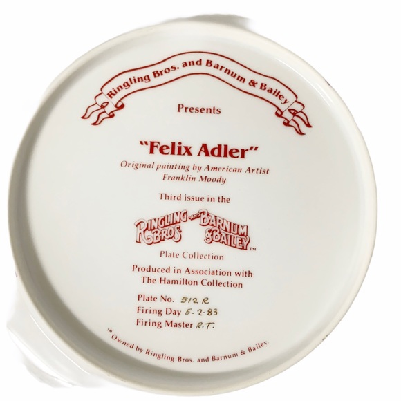 Felix Adler "White House Clown" Collector Plate - Picture 5 of 7